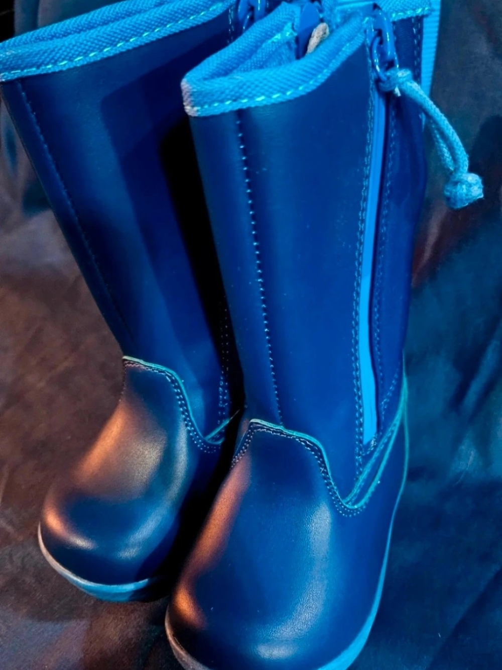 Billy Kids Blue Rain Boots Size 5 NWOT